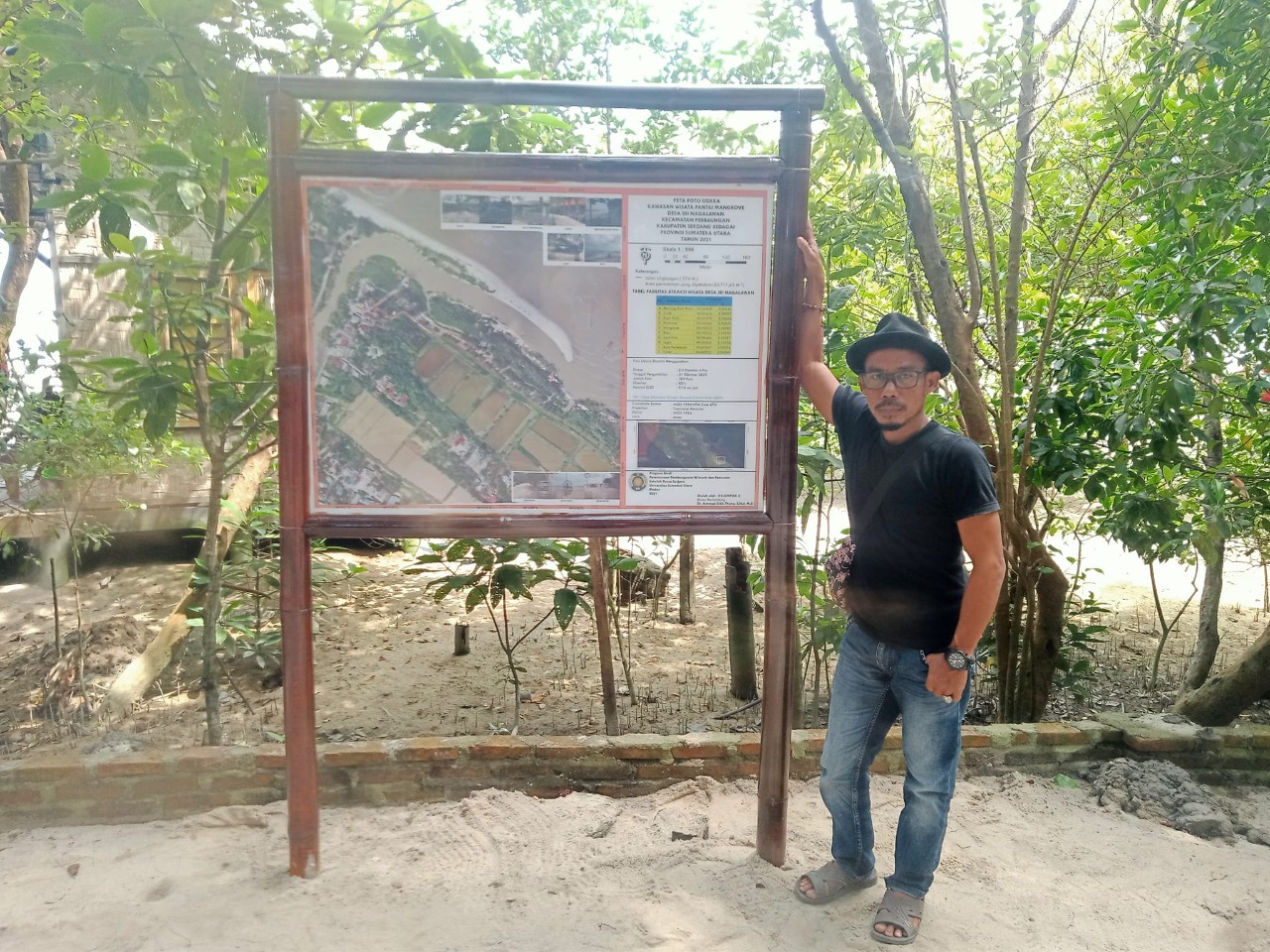 Gambar 3. Sutrisno, pengelola wisata mangrove