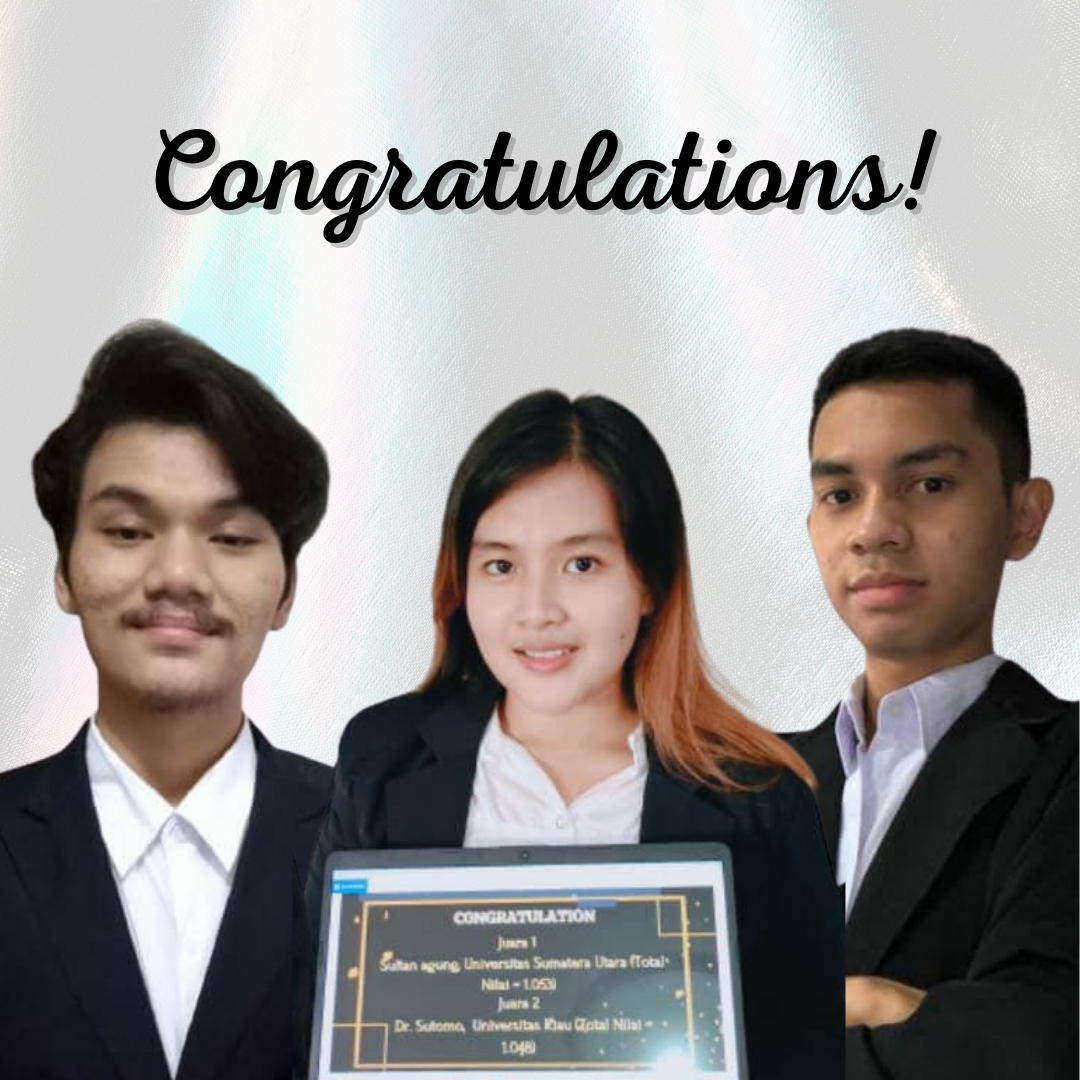Mahasiswa FH USU Raih Juara 1 dan Best Speaker pada Kompetisi Debat Hukum Nasional