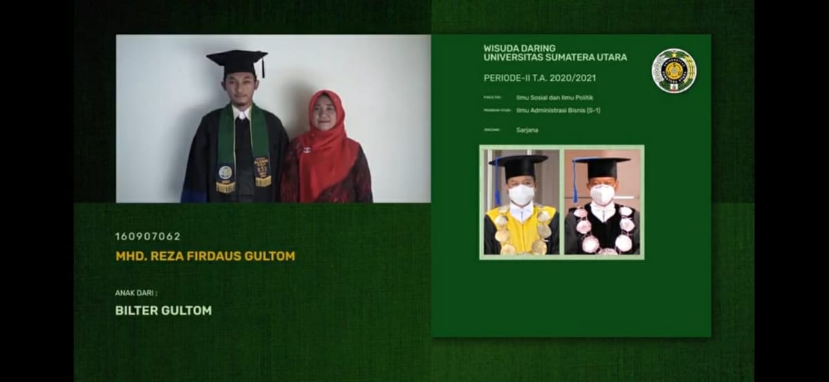 Rektor USU Juga Tampil sebagai Dekan FISIP dalam Prosesi Wisuda