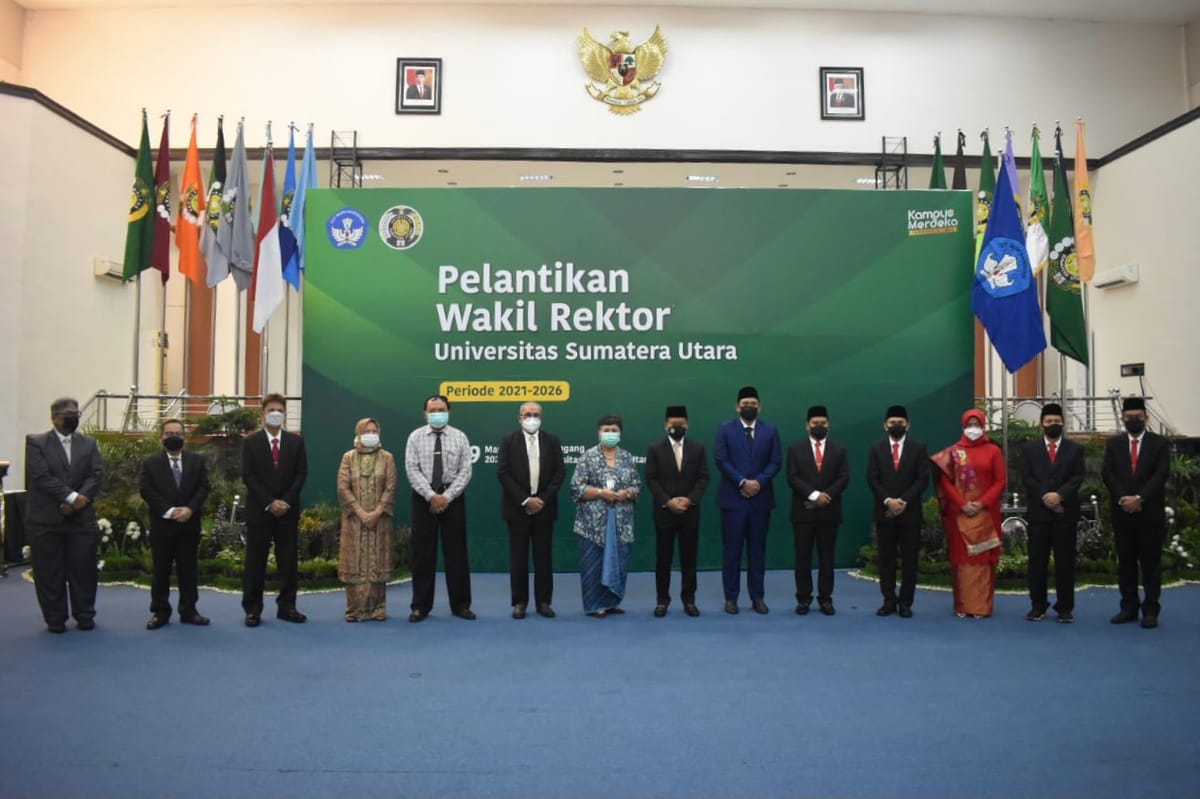 Wakil Rektor Universitas Sumatera Utara Periode 2021-2026 Resmi Dilantik
