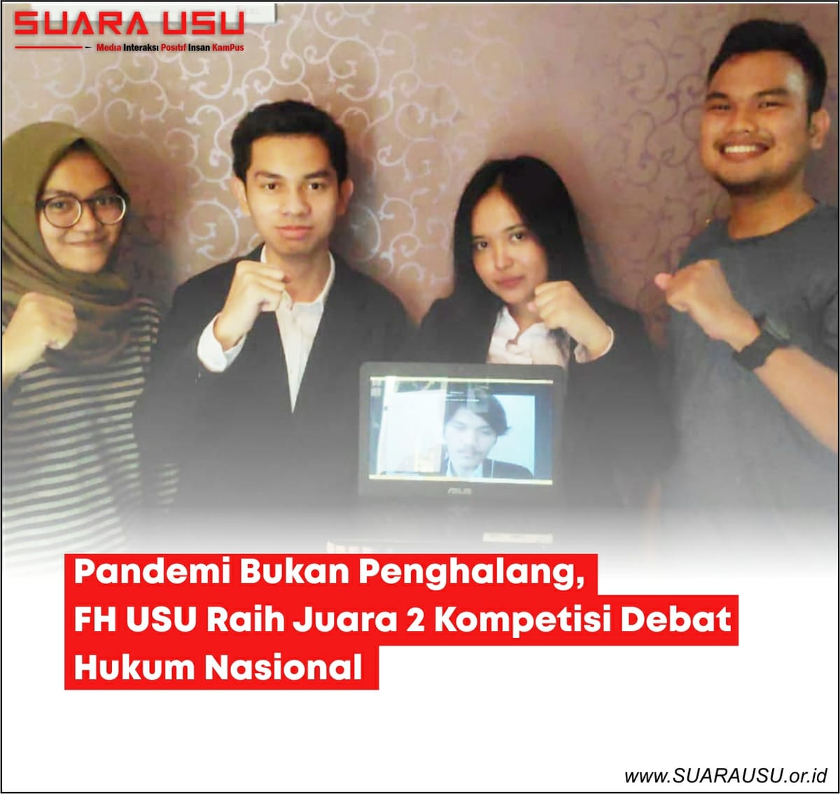 Pandemi Bukan Penghalang, FH USU Raih Juara 2 pada Kompetisi Debat Hukum Nasional