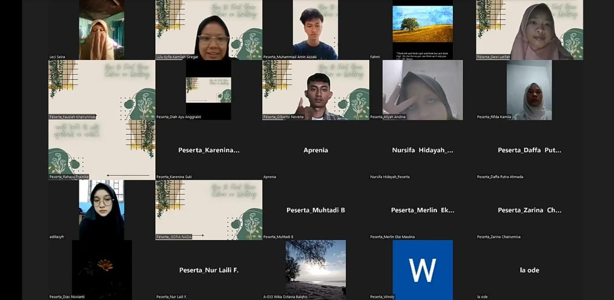 SGC USU Adakan Webinar Kepenulisan Bertajuk “How To Find Your Colour In Writing?”