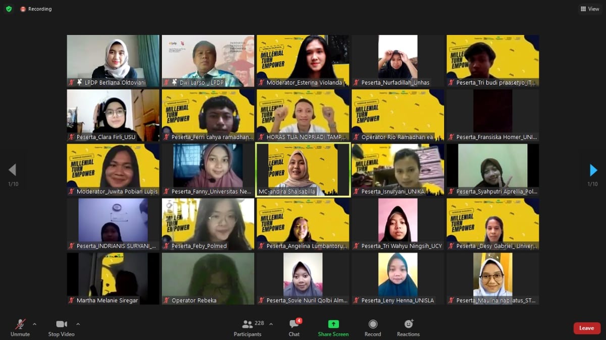 IMCONNECT Medan Adakan Webinar dengan Tema 'Millenial Turn Empower'