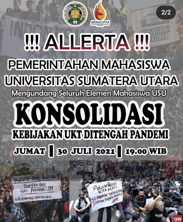 Belum Ada Kebijakan Keringanan UKT, PEMA USU Adakan Konsolidasi dengan Organisasi Sekawasan
