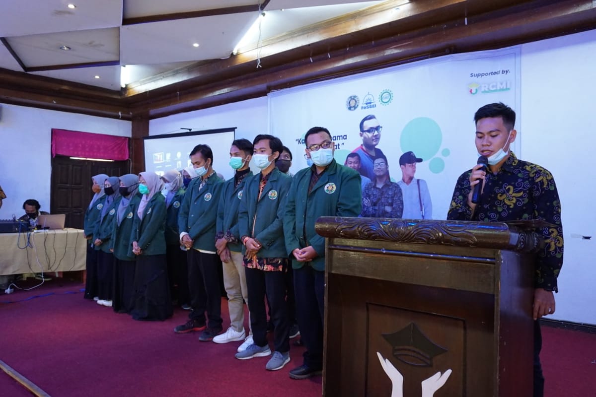 Antara Offline dan Online, Pelantikan Pengurus KSEI FoSEI USU Terlaksana dengan Sakral