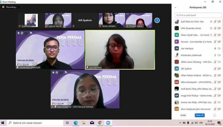 Jurnalisme Multimedia dalam Rangkaian PENA Persma 2020