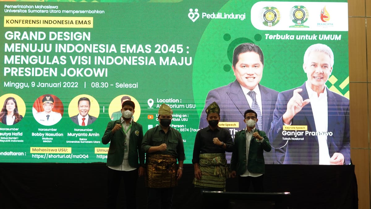Hadiri Konfrensi Indonesia Emas, Erick Thohir Ajak Generasi Muda Berkontribusi Di Era 2045