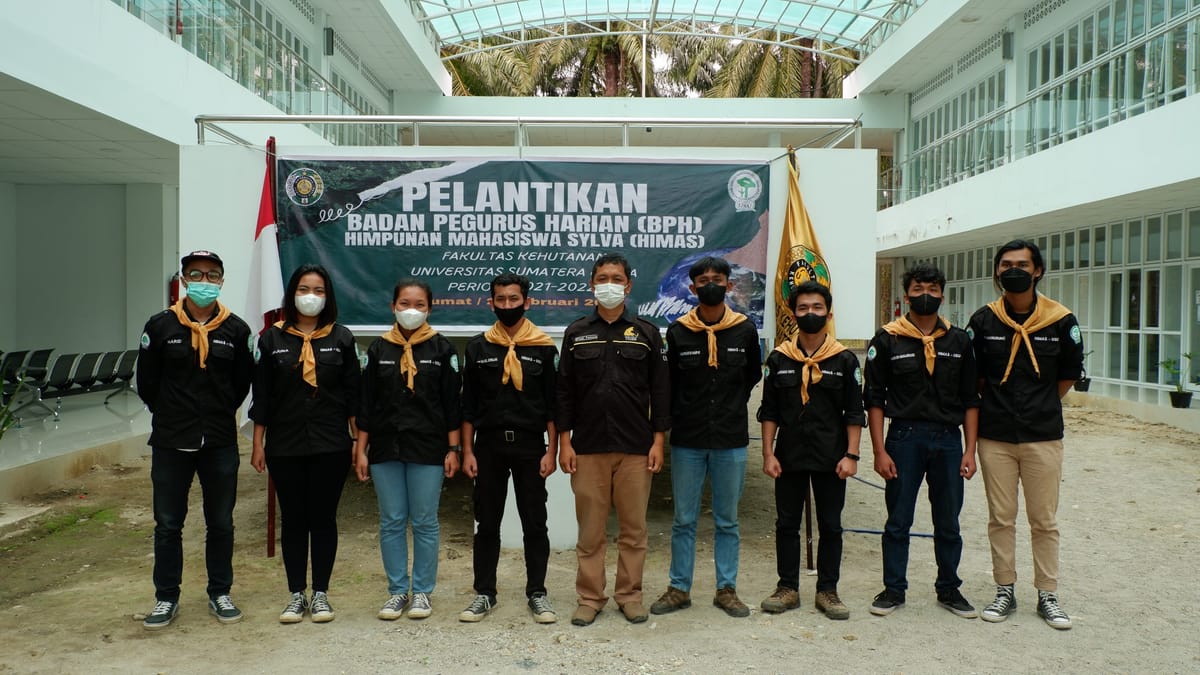 Pelantikan Badan Pengurus Harian HIMAS USU, Ini Harapan Wakil Dekan II Kehutanan USU