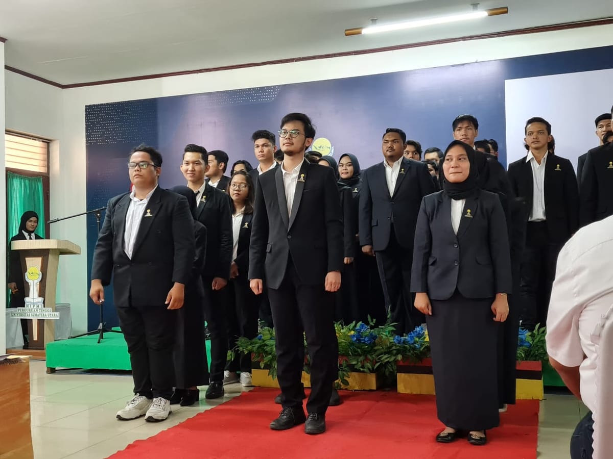 Pelantikan HIPMI PT USU, Ketua Umum Terpilih Harapkan Sinergitas Antar Sesama Pengurus untuk HIPMI yang Lebih Maju