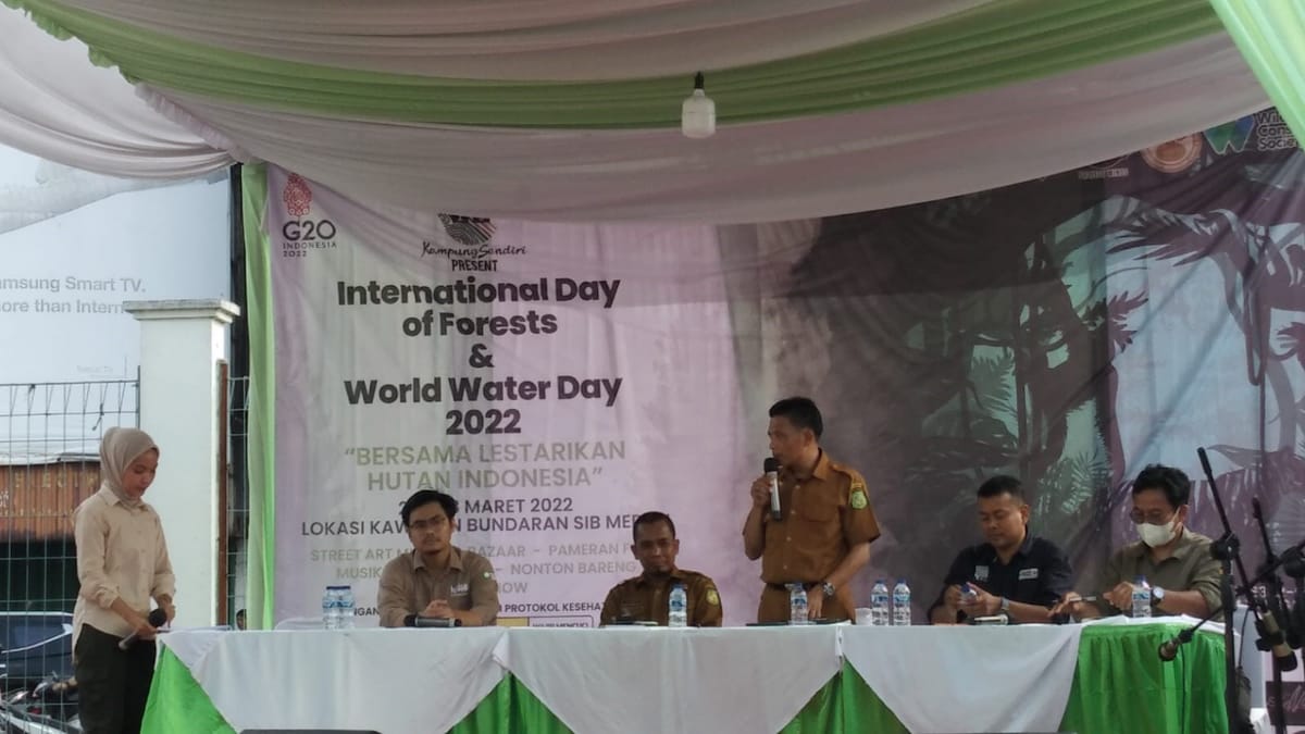 Komunitas Kampung Sendiri Lestari Adakan Talkshow Memperingati International Day of Forests & World Water Day 2022