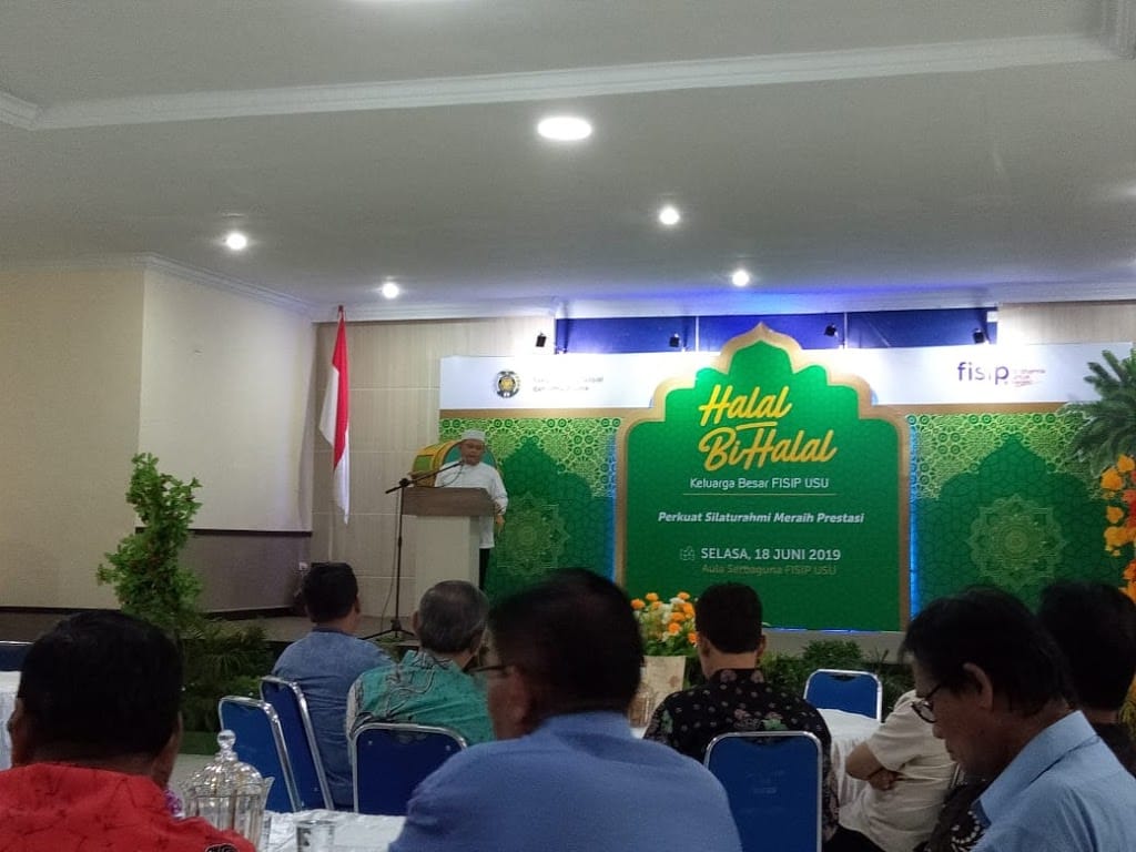 FISIP USU Gelar Halal Bi Halal, Kaitkan Tema Prestasi