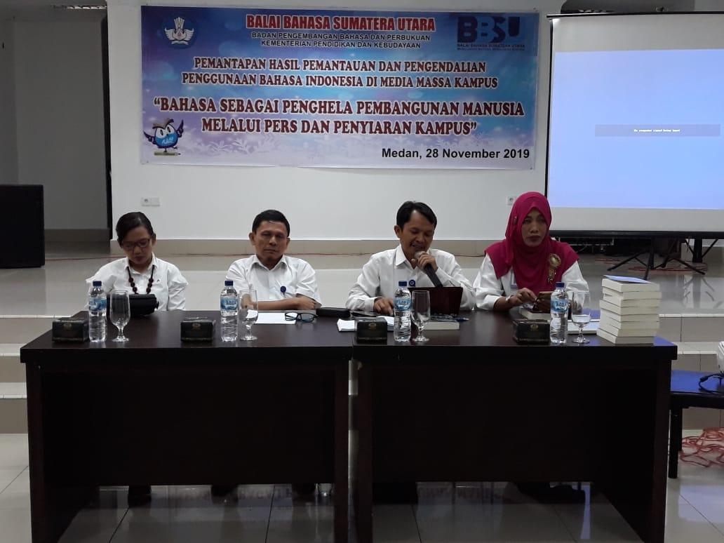 Balai Bahasa Sumut Mantapkan Bahasa Indonesia di Media Kampus