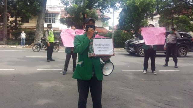 Demo Menuntut Harga BBM Diturunkan, 4 Mahasiswa Diamankan Pihak Kepolisian