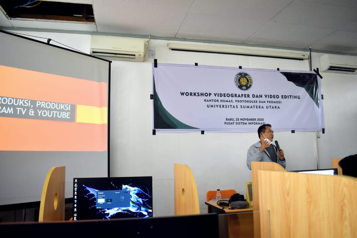 HUMAS USU Gelar Workshop Videographer dan Video Editing