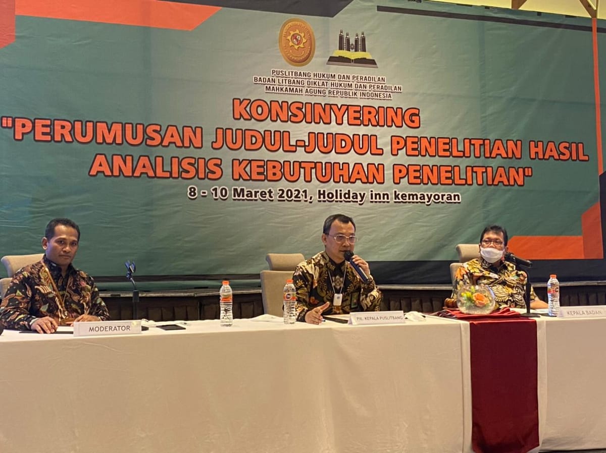 Mahkamah Agung Gelar Konsinyering Analisa Kebutuhan Penelitian