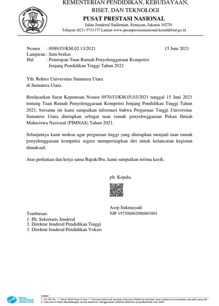 USU Jadi Tuan Rumah PIMNAS 2021!