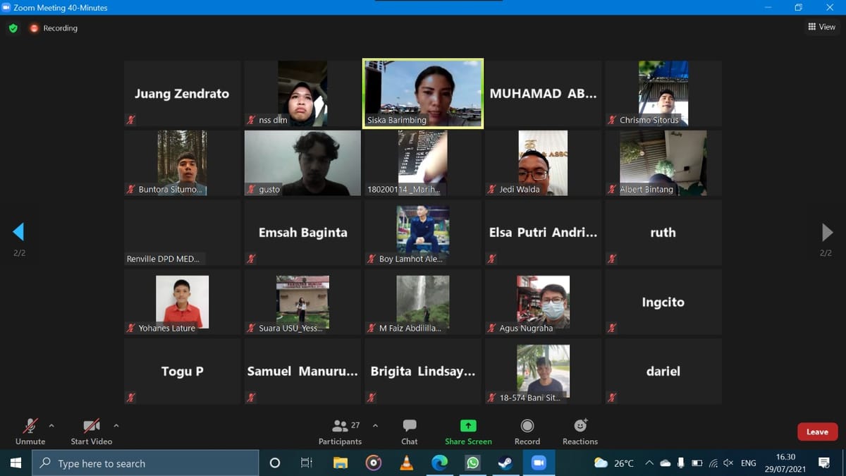 Gelar Webinar, GMNI FH USU Bahas Efektivitas dan Strategi Pasca Pemberlakuan PPKM di Kota Medan