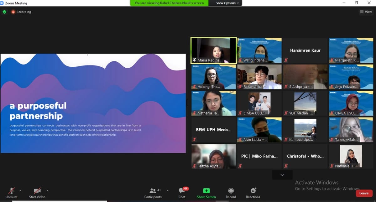 Adakan Stakeholder Gathering, AIESEC in USU Buka Wawasan Tentang Partnership