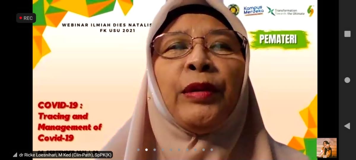 FK USU Adakan Webinar Ilmiah dalam Rangka Merayakan Dies Natalis ke-69