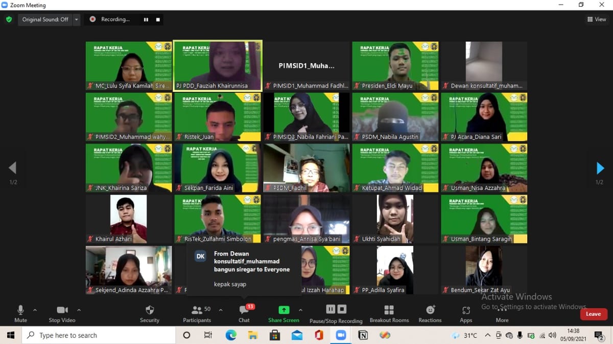 SGC USU Adakan Rapat Kerja untuk Kepengurusan Baru