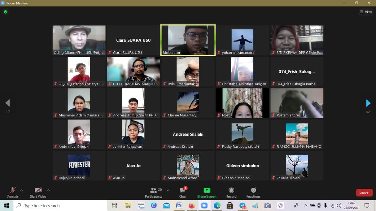 DPK GMNI Fakultas Kehutanan Gelar Webinar dalam Rangka Mensejahterahkan Perekonomian Masyarakat di sekitar Hutan