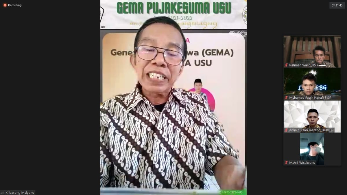 GEMA PUJAKESUMA USU Adakan MAPERCA 2021 Secara Online