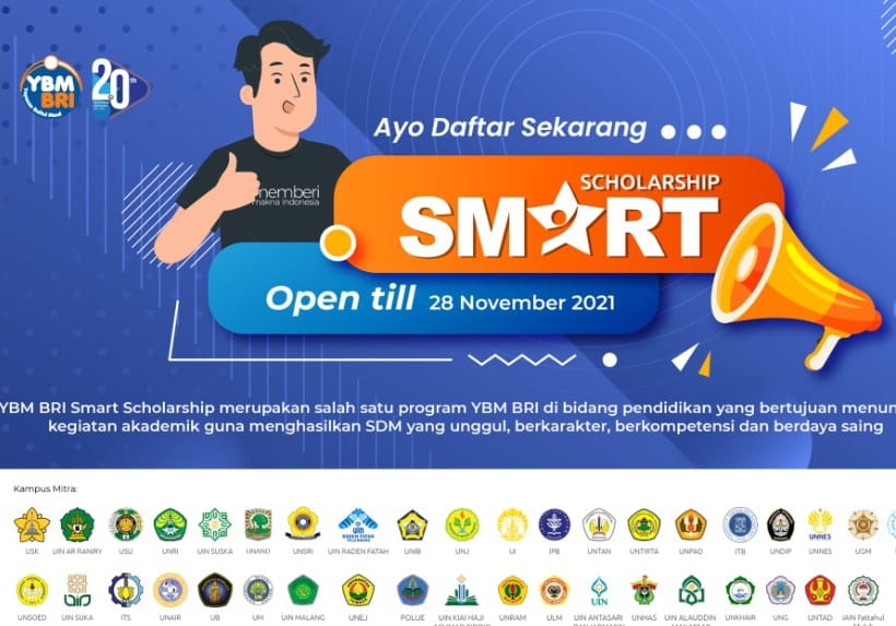 YBM Smart Scholarship Sedang Membuka Pendaftaran, Ayo Daftarkan Dirimu Sekarang!