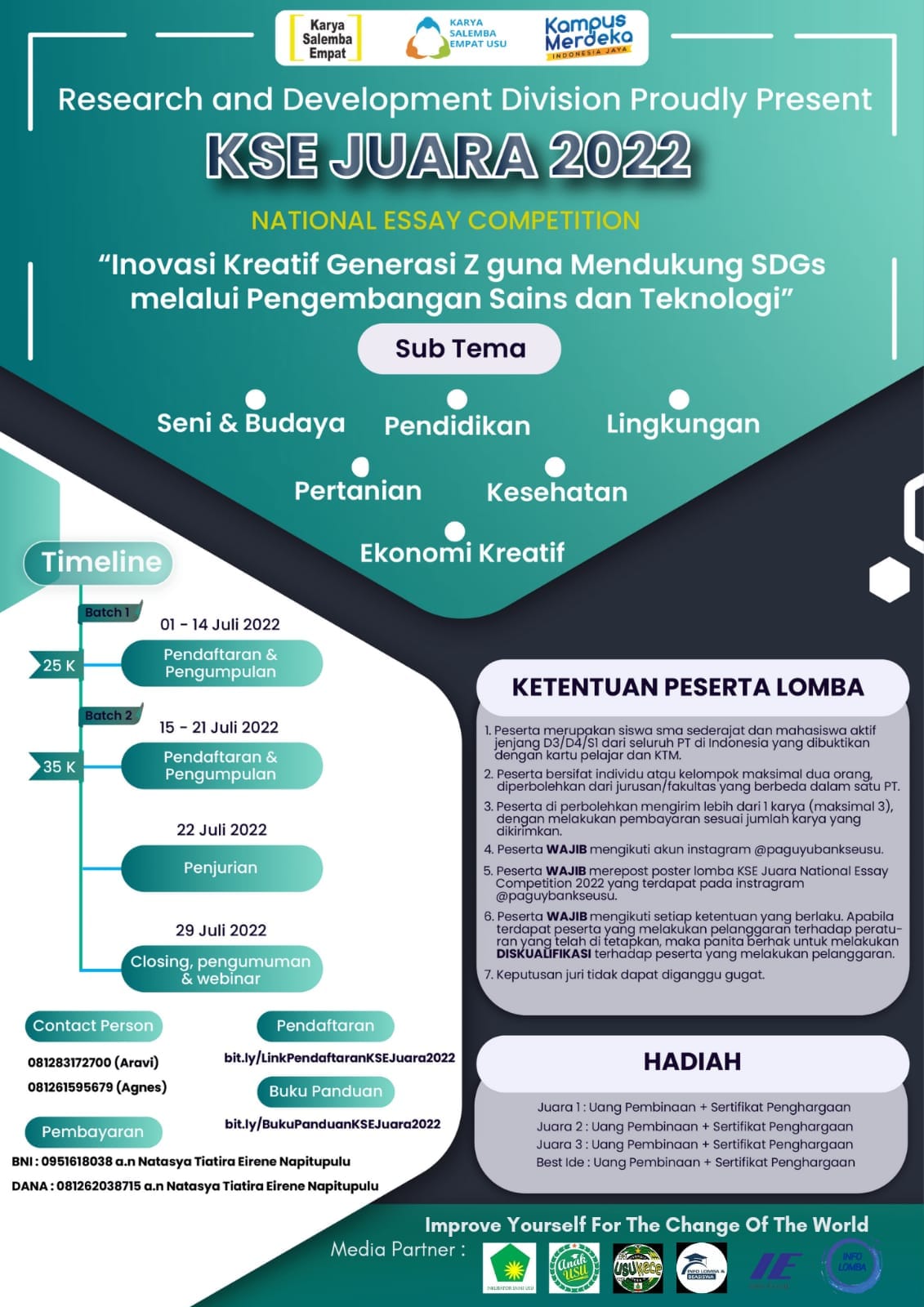 Tes Kemampuan Menulis Lewat KSE Juara Essai Competition 2022