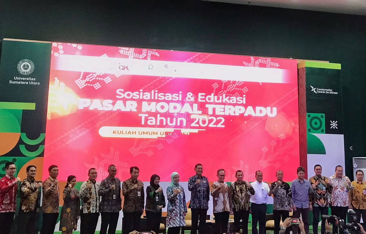 Tingkatkan Literasi tentang Pasar Modal, USU Adakan Kuliah Umum bersama OJK