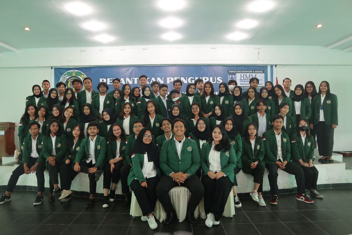 Pelantikan HMM FEB USU, Ketua Umum Harapkan Solidaritas Sesama Pengurus