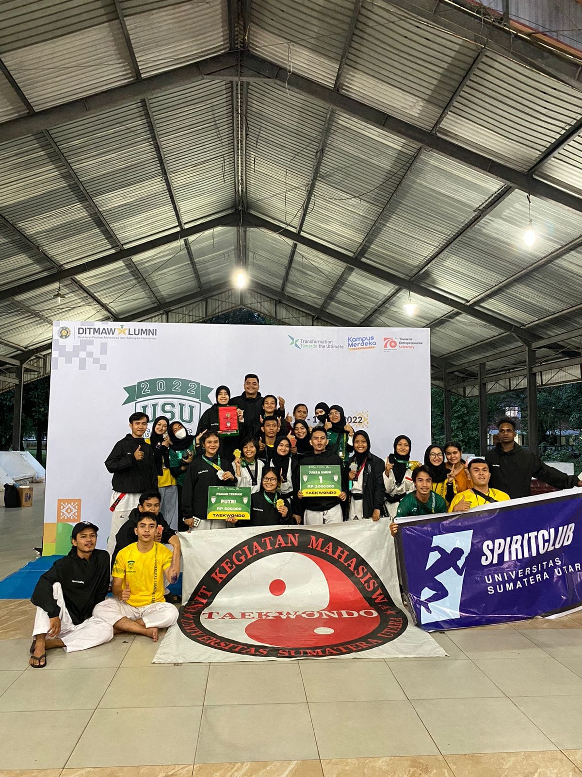 USU Games Taekwondo Selesai Digelar, UKM Taekwondo USU Sabet Juara Umum 1