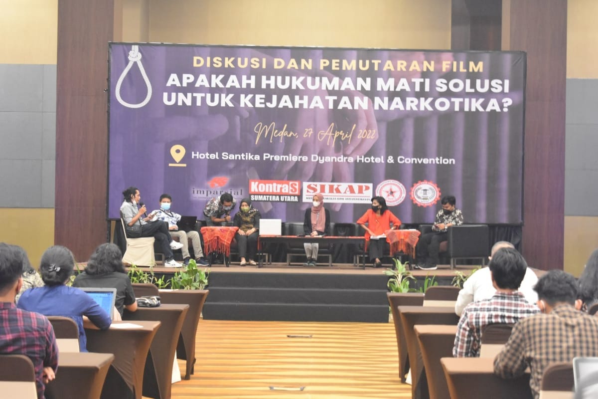 Imparsial Gandeng IMAHARA FH USU dan GMNI FH USU Adakan Seminar Bertajuk “Apakah Hukuman Mati Solusi untuk Kejahatan Narkotika?”