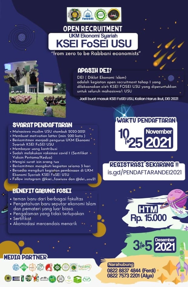 UKM KSEI FoSEI USU Adakan Open Recruitment, Yuk Cek Persyaratannya!