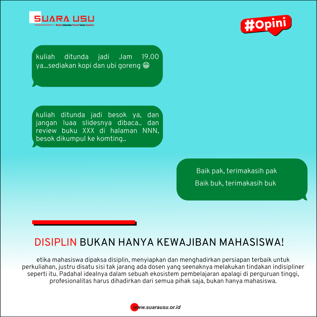 Disiplin Bukan Hanya Kewajiban Mahasiswa!