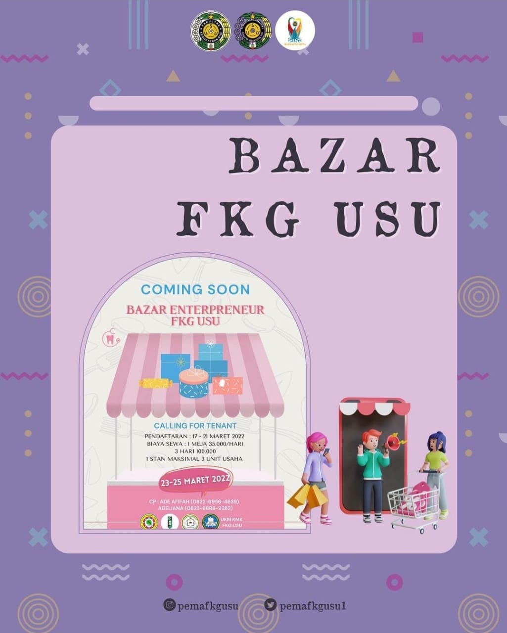 Bazar Entrepreneur FKG USU, Berjualan dan Memperkenalkan Usaha ke Masyarakat