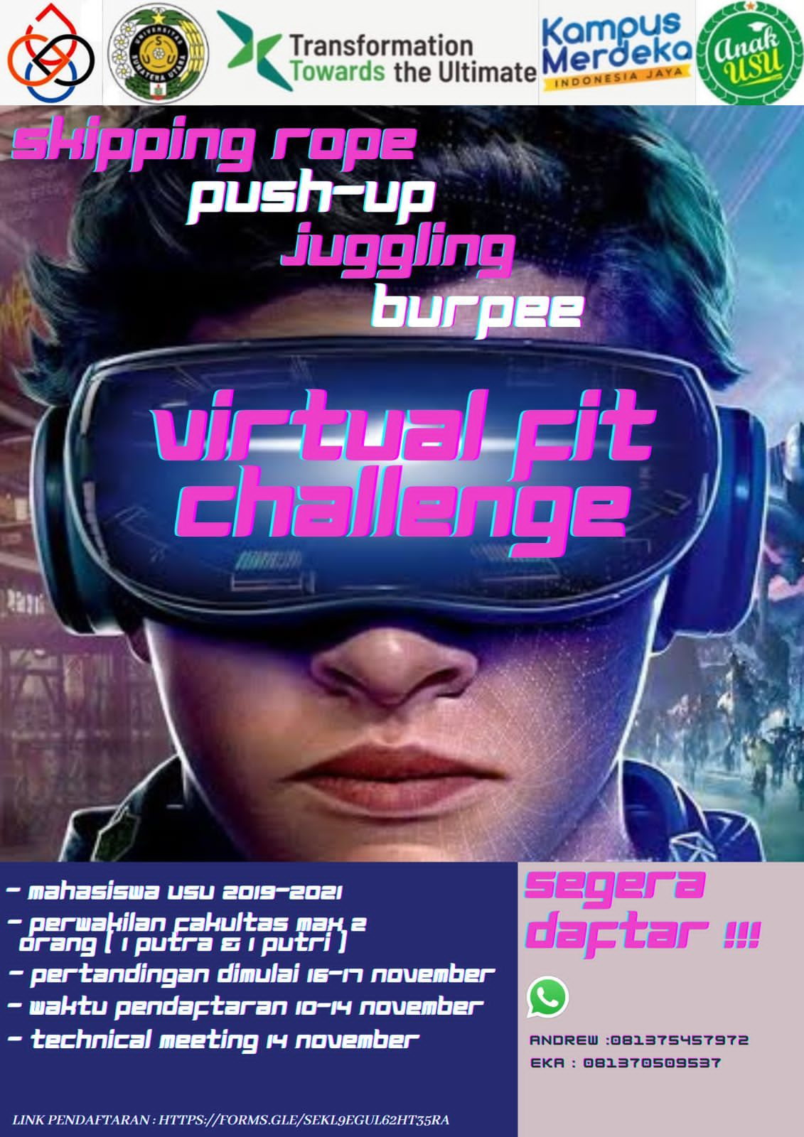 USU Games Adakan Virtual Fit Challenge