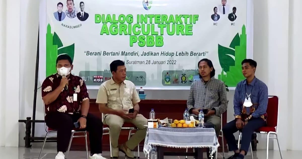 Fakultas Pertanian USU Sukses Adakan Dialog Interaktif Agriculture PSBB (Productive, Sure, Better, and Beneficial)