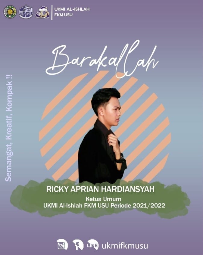 Ketua Umum Baru UKMI Al-Ishlah FKM USU Siap Tingkatkan Kembali Ukhuwah dan Mentoring.