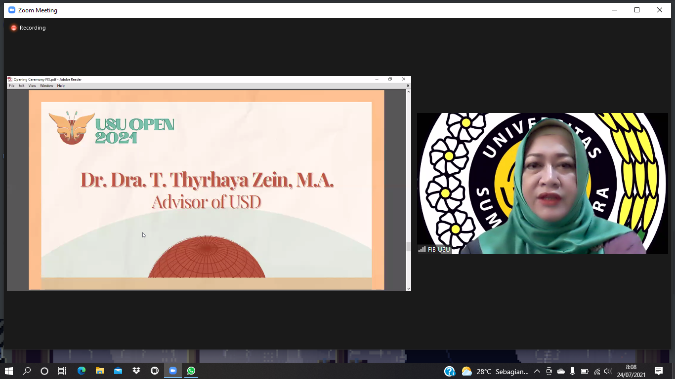Via Daring, USU Society for Debating Gelar USU Open