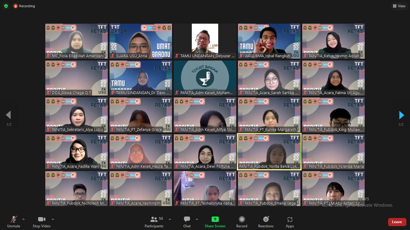 PEMA FK USU Sukses adakan Webinar dan Talkshow Public Speaking, Ciptakan Trainer yang Berkualitas