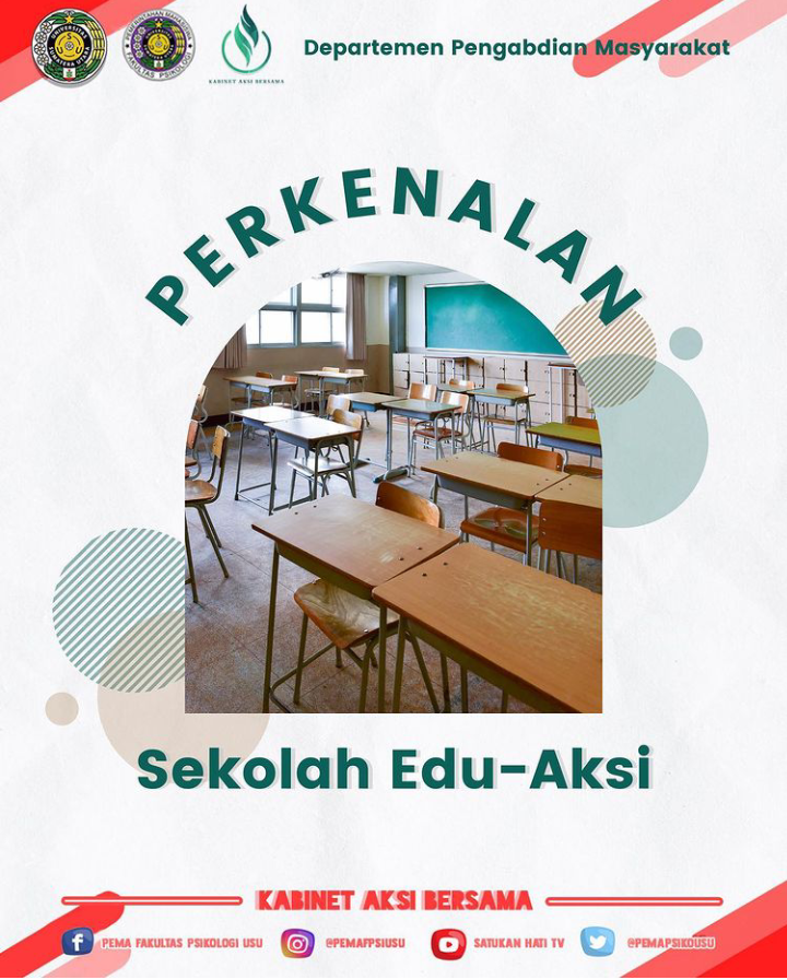 Adakan Volunteer Edu-Aksi, Kabinet Aksi Bersama Fakultas Psikologi USU Tingkatkan Kesadaran Sosial