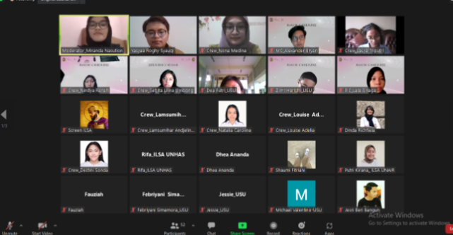 Sukses Gelar Webinar, ILSA USU Bahas Seputar Karier di Bidang Hukum