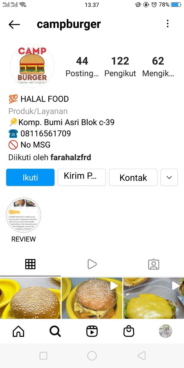 Strategi Pemasaran Dalam Meningkatkan Penjualan Produk Pada UMKM  Camp Burger Medan