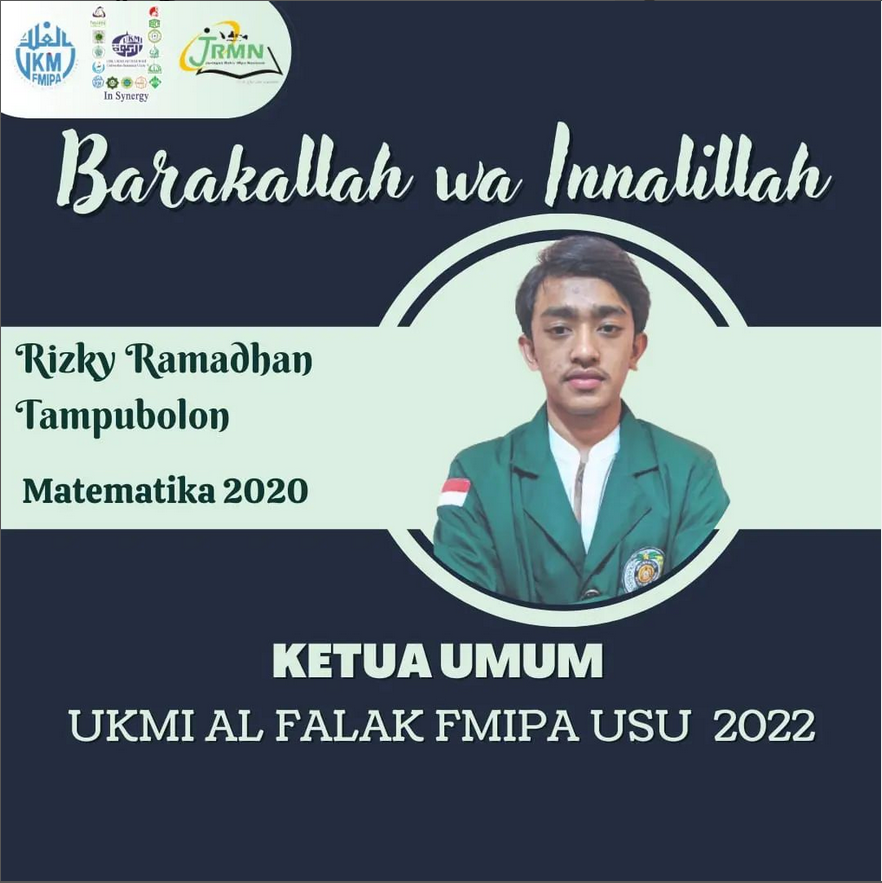 Ketua Umum Terpilih UKMI Al-Falak FMIPA USU Siap Ciptakan Kader Berkualitas dan Berprestasi