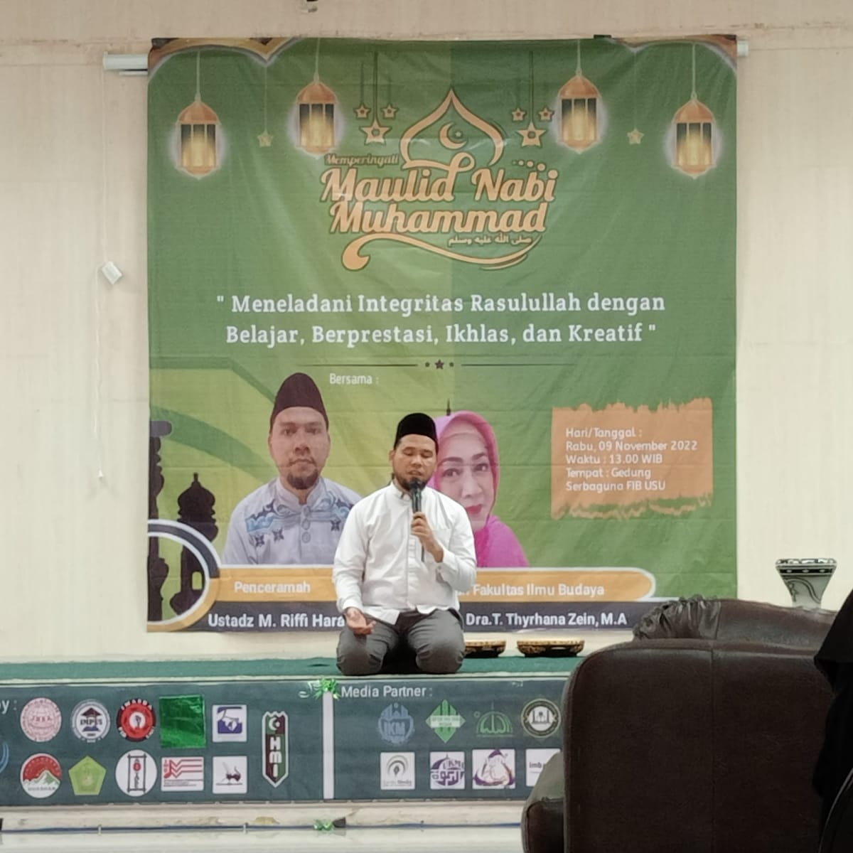 Peringati Maulid Nabi Muhammad SAW, HMJ FIB, UKMI Al-Ilmi, dan HMI Angkat Tema Meneladani Integritas Rasulullah