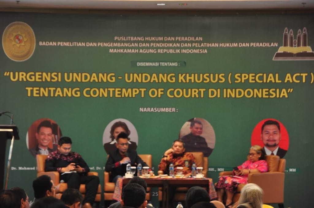 UU Tentang Contempt of Court Demi Tegaknya Keadilan