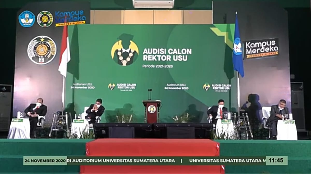 Dua Dari Enam Kandidat Calon Rektor USU Mengundurkan Diri Sebelum Audisi