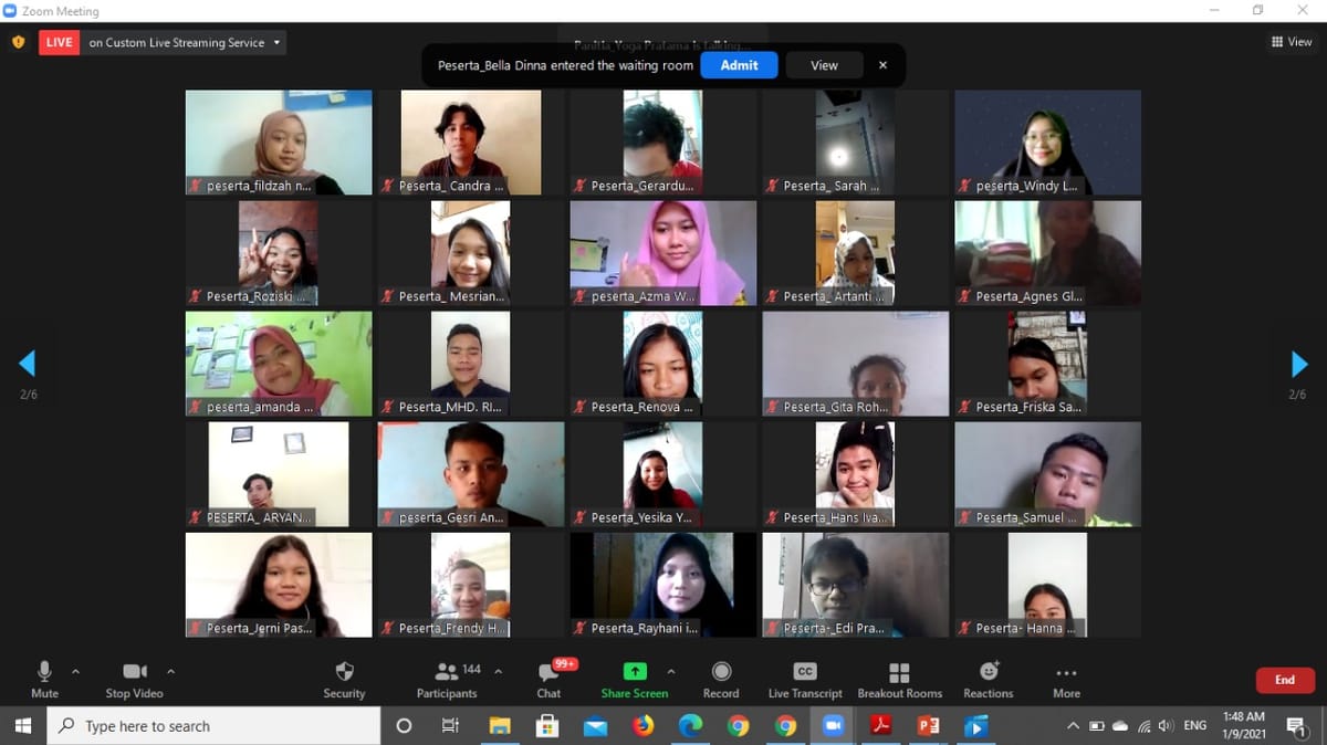Gamadiksi USU Jalin Silaturahmi Melalui Family Gathering Virtual