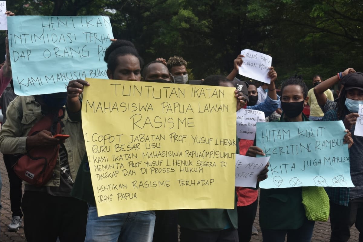 Mahasiswa Papua di USU Menuntut Keadilan Terkait Kasus Rasisme