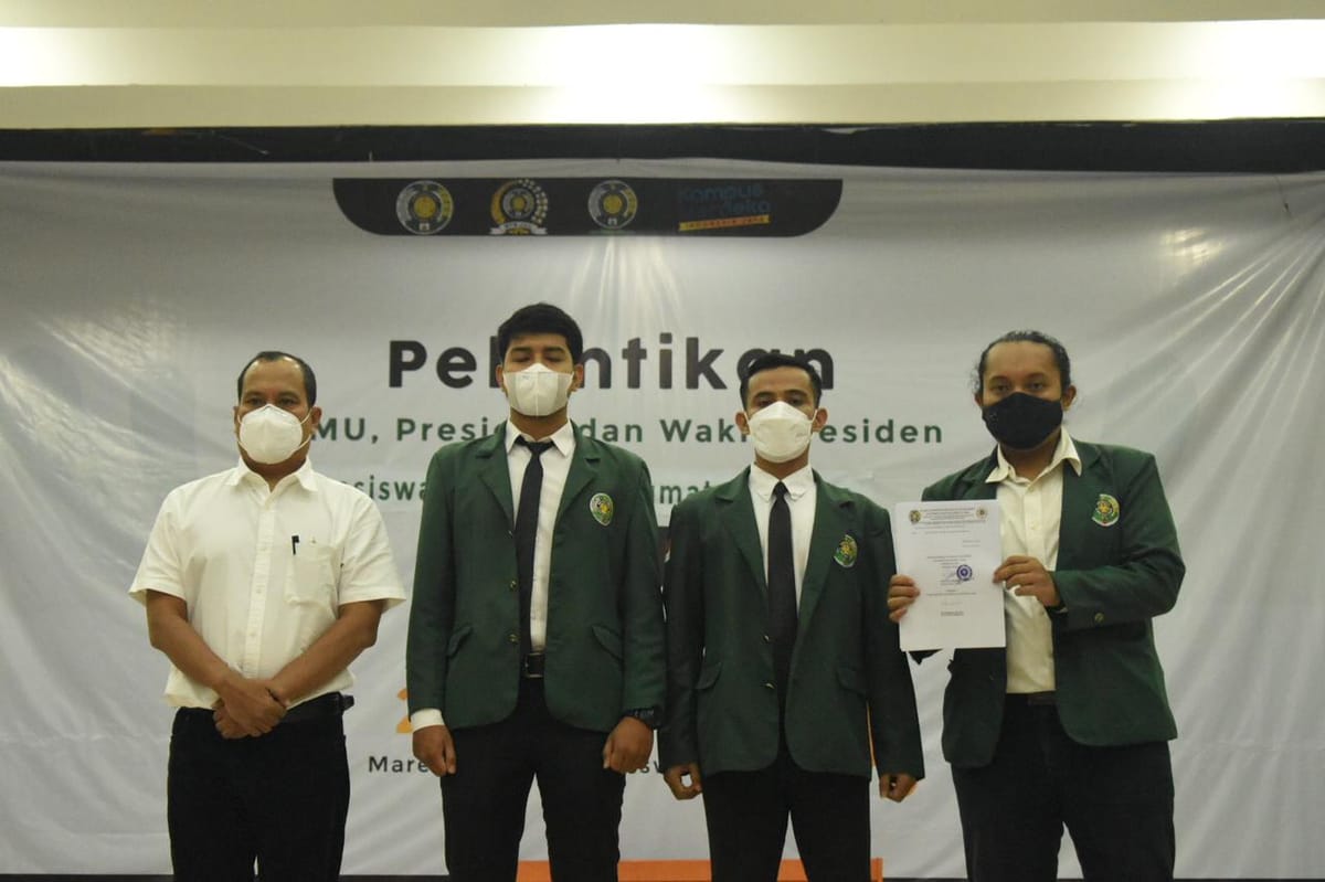 Wakil Rektor I dan Staff Ahli Hadiri Pelantikan Rizky-Anas